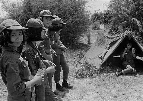 Vietnam War 1968 Vietnamese Military Training Camp For Women Nữ