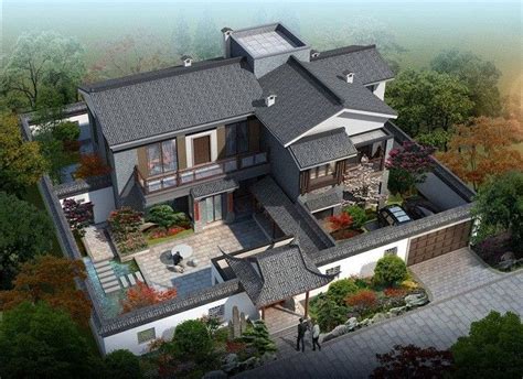 Китайский дом Modern Courtyard Courtyard Design