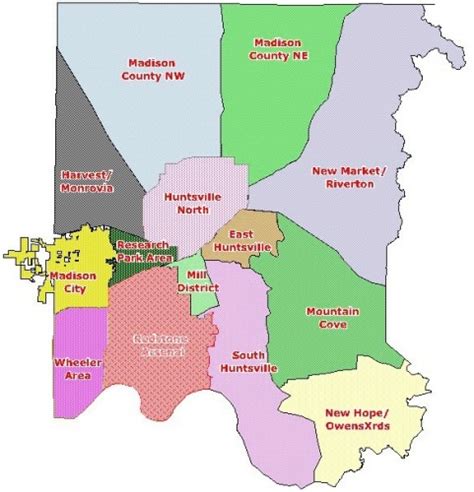 New Huntsville Mls Area Names And Boundaries