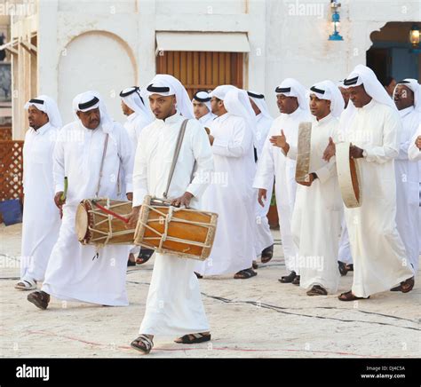 Doha Qatar Nov 21 2013a Qatari Folk Troupe Performs Traditional