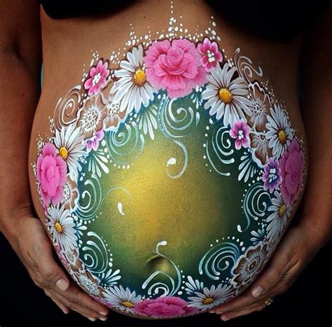 Pin By Art 4 Alive On A Essayer Maquillage Belly Painting Bump