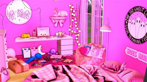 New Furnitureclutter Cc Folder 2021cc Links Pink Teen Y2k Room