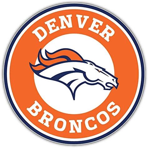 Denver Broncos Circle Logo Customizable Denver Broncos Logo Etsy