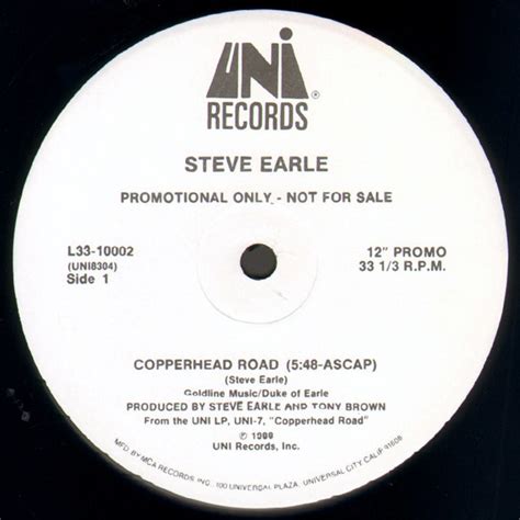 Steve Earle Copperhead Road 1988 Vinyl Discogs