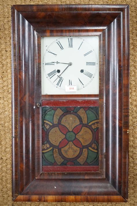 An 19th Century American Wall Clock 66 Cm