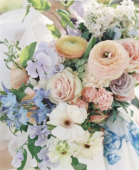 Pastel Bridal Bouquet Pastel Wedding Theme Spring Wedding Flowers