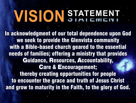Our Vision Glenvista Baptist Church