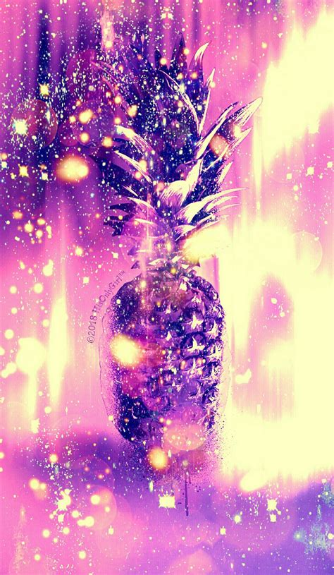 Pink Pineapple Galaxy Iphone And Android Wallpaper Made By Hisonlygirl