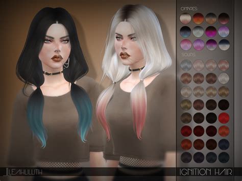 Sims 4 Ccs The Best Leahlillith Ignition Hair