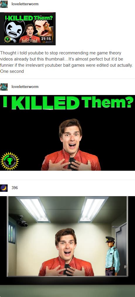 I Killed Them Game Theory Matpat Know Your Meme