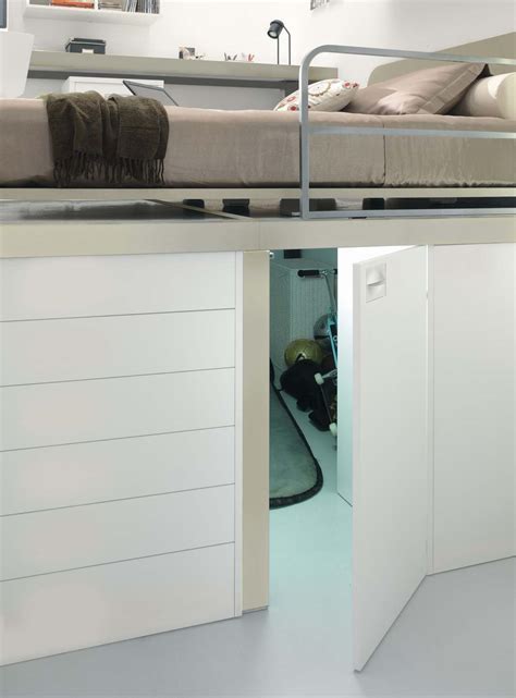 Stupenda struttura letto soppalco 1 piazza e mezza della serie stomen di ikea color grigio. Cameretta piazza e mezza a soppalco