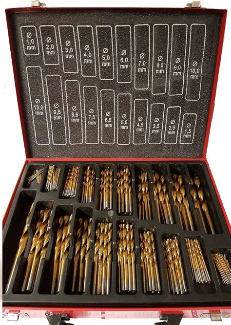 202 Piece Cobalt Drill Bit Set Hss Coinox Hss Metal Designed For