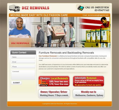 Movers Packers Website Design