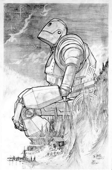 You Are Who You Choose To Be~ Iron Giant Art And Illustration Illustrations Comic Book Artists
