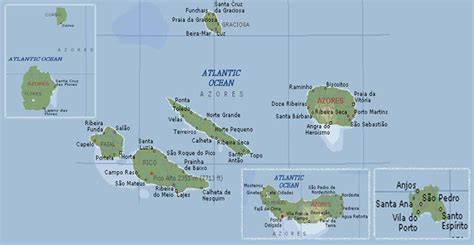 Map Of The Azores Islands World Map