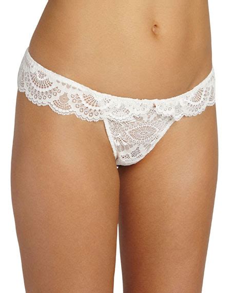 Lingerie Marry Me Lace Thong White 2748237 Weddbook