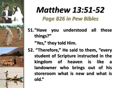 ppt matthew 13 51 52 page 826 in pew bibles powerpoint presentation free download id 2222916