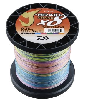 Daiwa J Braid Grand X8 Multicolor 1500m 0 20mm Angelsport Direkt De