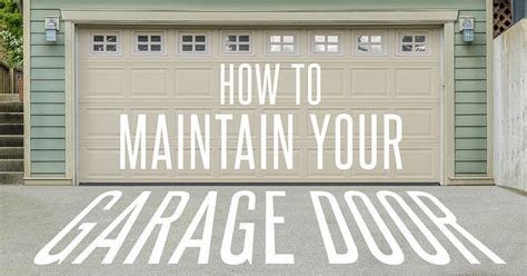 Do It Yourself Garage Door Maintenance Garage Door Maintenance