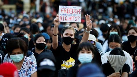 Biggest Thai Protest In Years Puts Pressure On Government Cbc News
