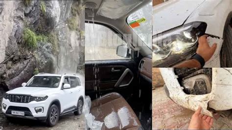 Mahindra Scorpio N That Had Leaking Sunroof Meets With Accident