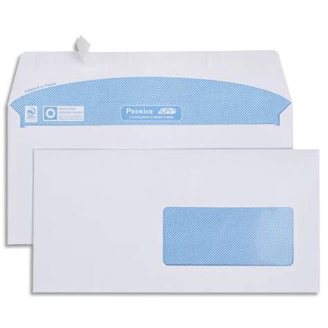 Boîte De 500 Enveloppes Imprimables Vélin Gpv Blanc 80g Dl 110x220mm Auto Adhésives Avec