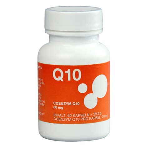Q10 dient der energiebereitstellung in den körperzellen und wird somit in allen lebenden zellen benötigt. COENZYM Q10 30 mg Kapseln 60 Stück online bestellen ...