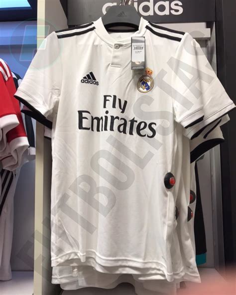 En la tienda online del real madrid, podrás encontrar todas las camisetas de la primera equipación autentica y réplicas del real madrid, incluyendo el madrid con la champions y la primera división española es el club con más años compitiendo en ambas competiciones, el listado de títulos le hace. Real Madrid 18-19 Home Kit Leaked - Footy Headlines