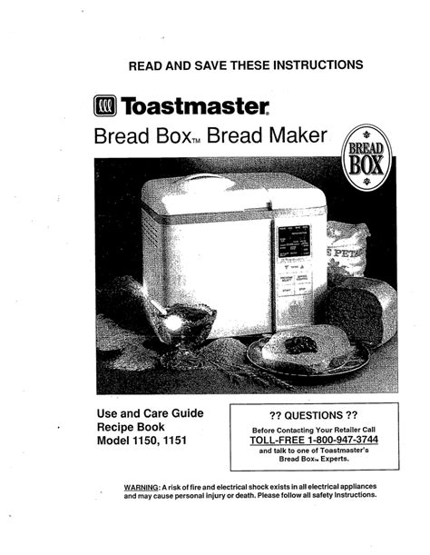 Toastmaster bread machine maker instruction manual 趣味の競馬を中心に、釣り、スキー、車. Recipes For Toastmaster Bread Box 1154 - Toastmaster Bread ...