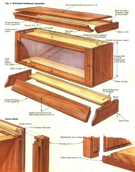 Build A Reloading Workbench Barrister Bookcase Plans Pdf