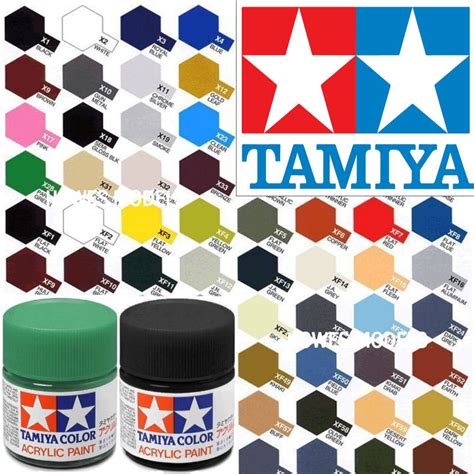 Tamiya Acrylic Paints 10ml X XF Full Range Model Paint Jars Revell