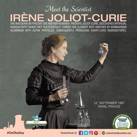 Onthisday Meet The Scientist Irène Joliot Curie She Was Born On This