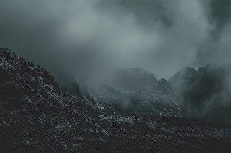 Wallpaper Mountains Rocks Mist Clouds 6000x4000 Kokodo 1961789