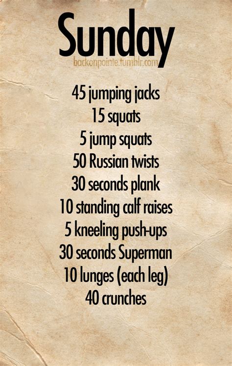 A Daily Exercise Plan Do These Exercises