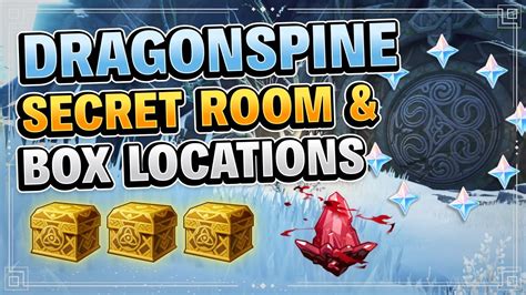 Dragonspine Secret Room And Box Locations Hidden Crimson Agate Genshin