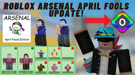 new april fools update in roblox arsenal youtube