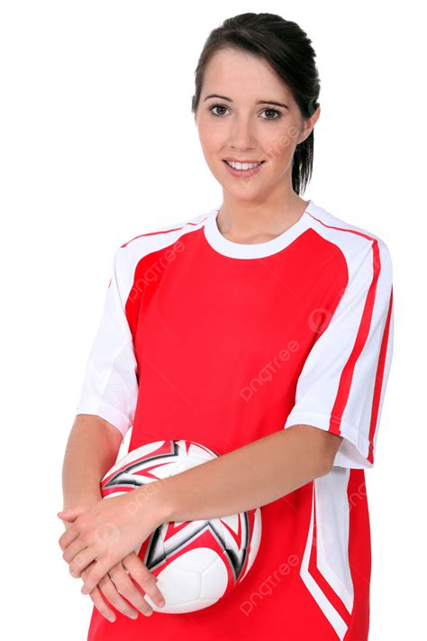 Girl Soccer Player About Hair Ball Shirt Equipment Png Transparent