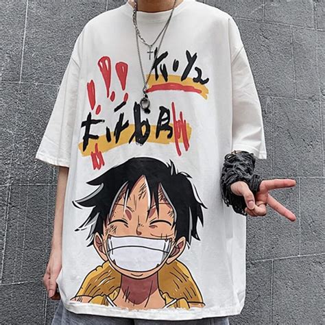 Harajuku Anime T Shirt Japonais Harajuku Short Sleeve Vintage Etsy