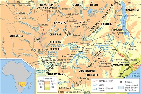 Zambezi River Physical Features Britannica