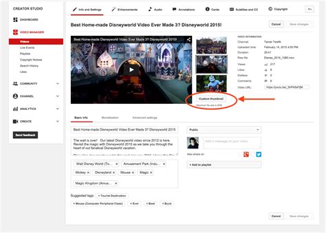 Use A Specific Image For Your Youtube Video Thumbnail Sq
