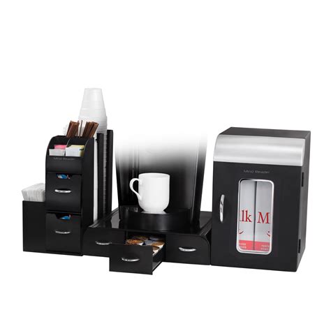 Check spelling or type a new query. Amazon.com: Mind Reader Breakroom 3-Piece Mini Fridge and Coffee Station Set, Black: Kitchen ...