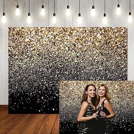 Amazon Com WOLADA 10x10FT Gold Backdrop Glitter Backdrop Gold Spots