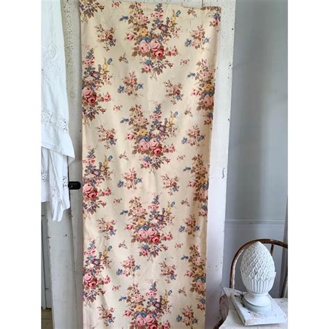 Vintage French Shabby Chic Roses Pattern Curtain Chairish