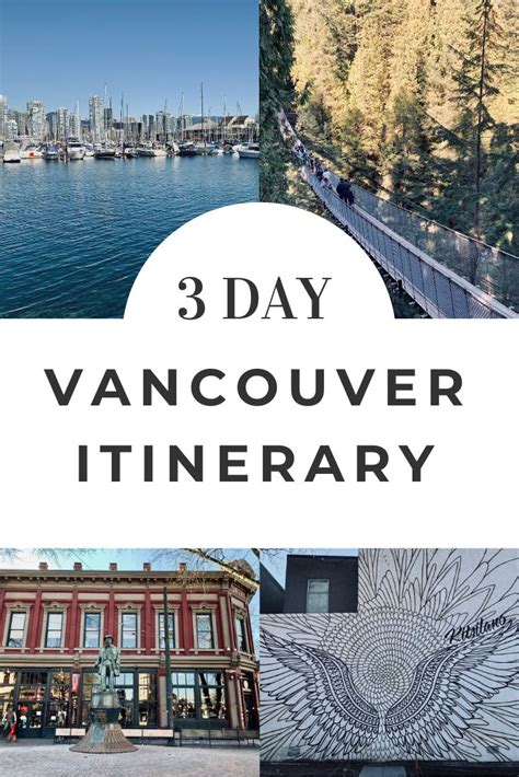 vancouver itinerary how to spend 3 days in vancouver canada vancouver island attractions