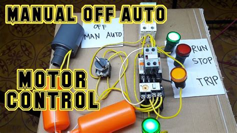 Manual Off Auto Motor Control With Selector Switch Magnetic Contactor