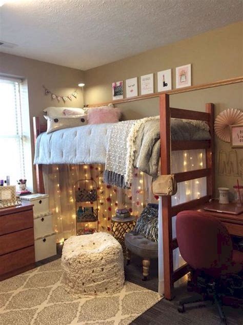 Cute Loft Beds College Dorm Room Design Ideas For Girl Cool Dorm Rooms Dorm Room