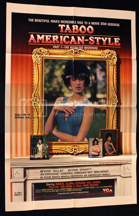 Taboo American Style 1985 Original Movie Poster 1sh Raven Tom Byron 85