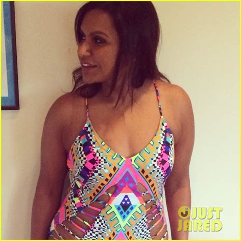 Mindy Kaling Shows Off Her Figure In Sexy New One Piece Photo