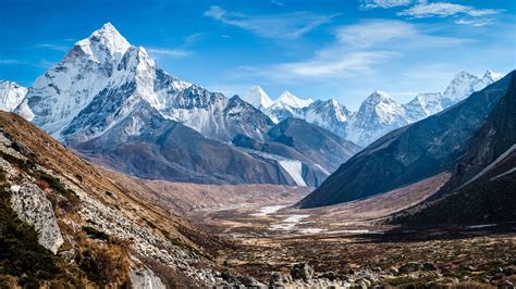 Ama Dablam Mountain Himalaya Range Nepal Uhd 4k Wallpaper Pixelzcc