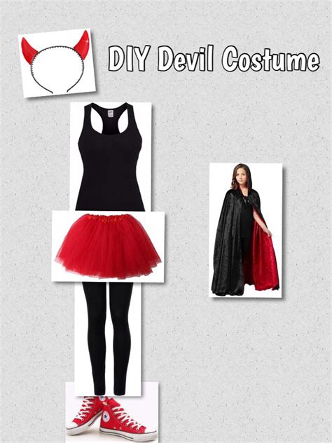 Diy Devil Costume Halloween Makeup For Kids Devil Costume Last Minute